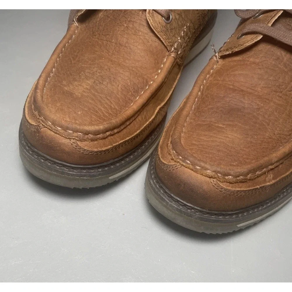 ARIAT LOOKOUT Distressed Leather Moc‎ Toe Chukka Boots Men's US 12 EE